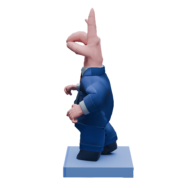 &quot;Dr. Arthur Handman&quot;, original character | sculpted, animated, &amp; rendered in Blender 3D, textured in Substance Painter